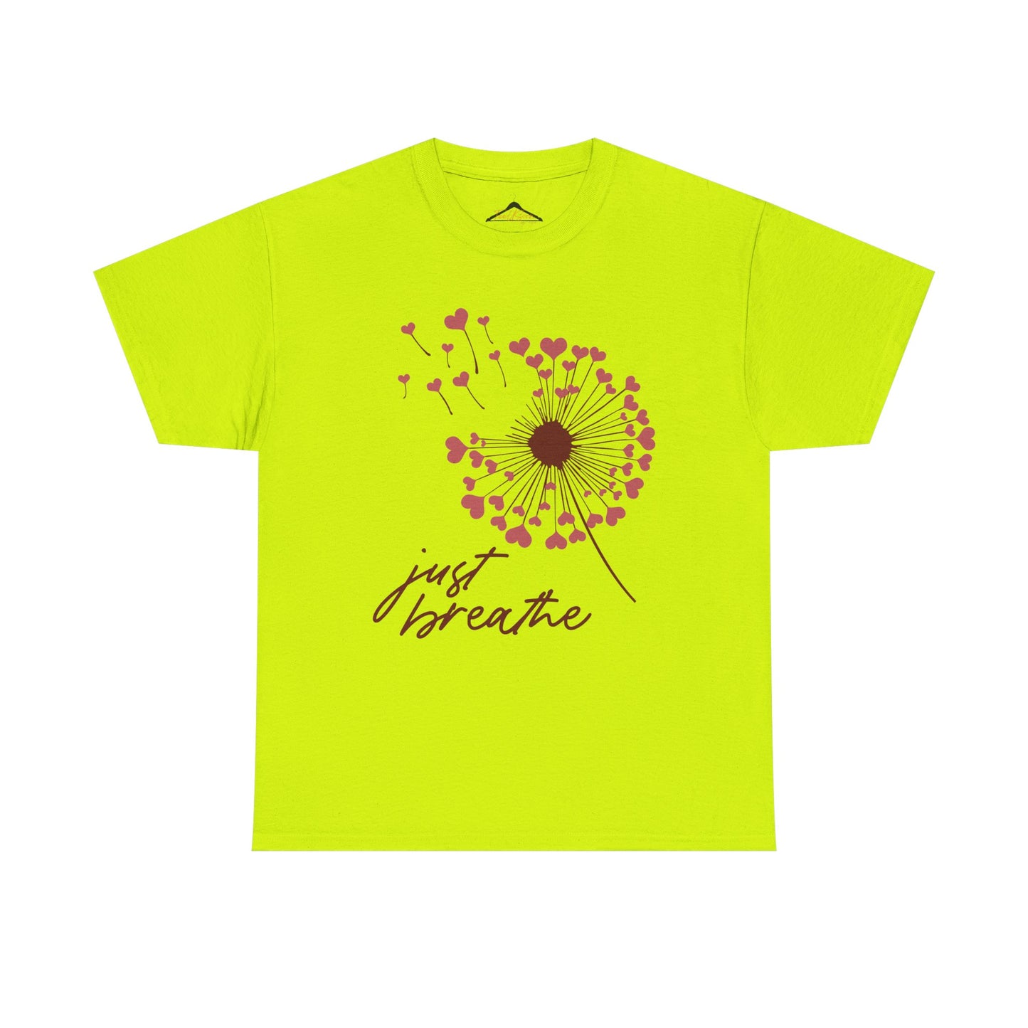 Just Breathe Tshirt, Motivational tee, Heart Graphic,Valentines Shirts For Woman