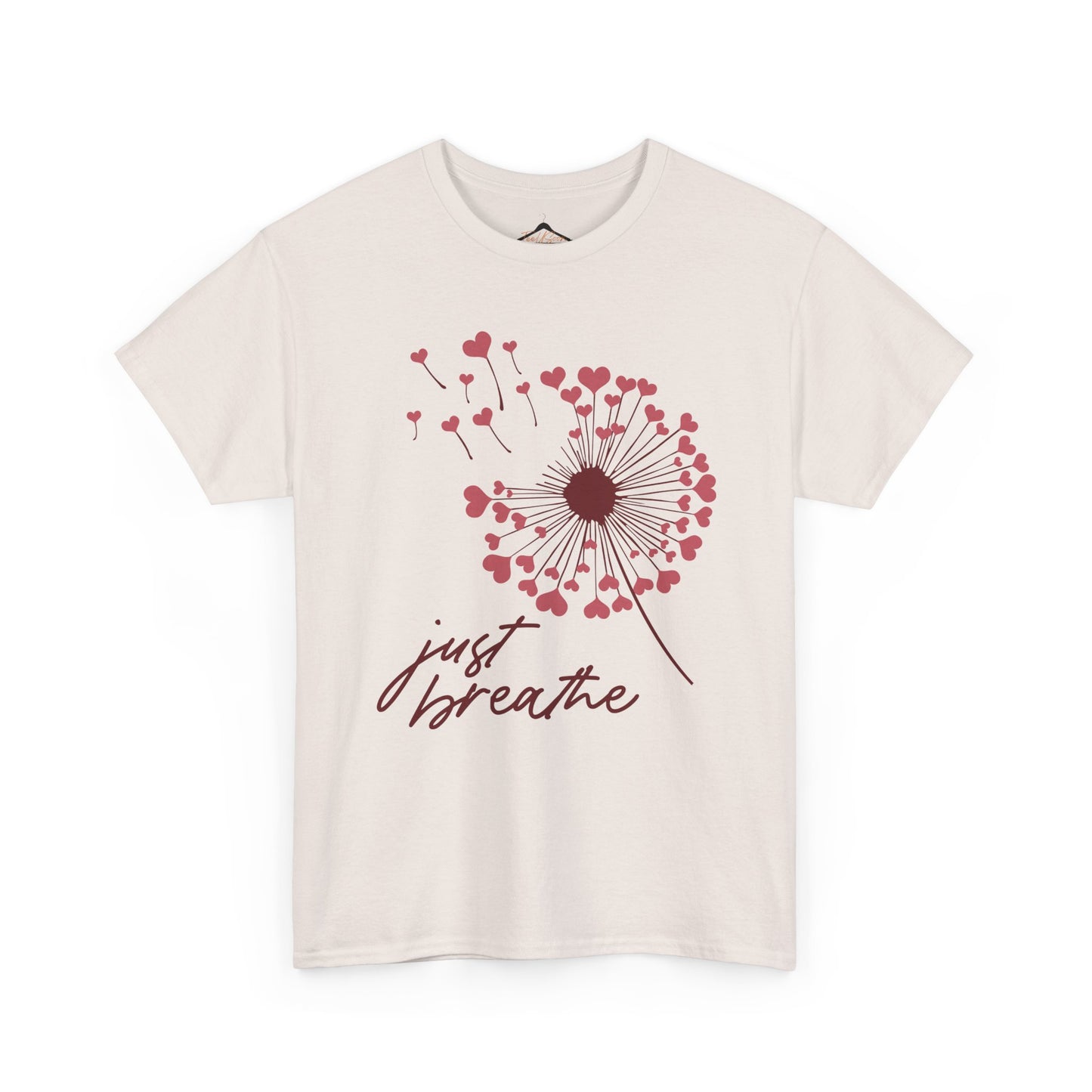 Just Breathe Tshirt, Motivational tee, Heart Graphic,Valentines Shirts For Woman