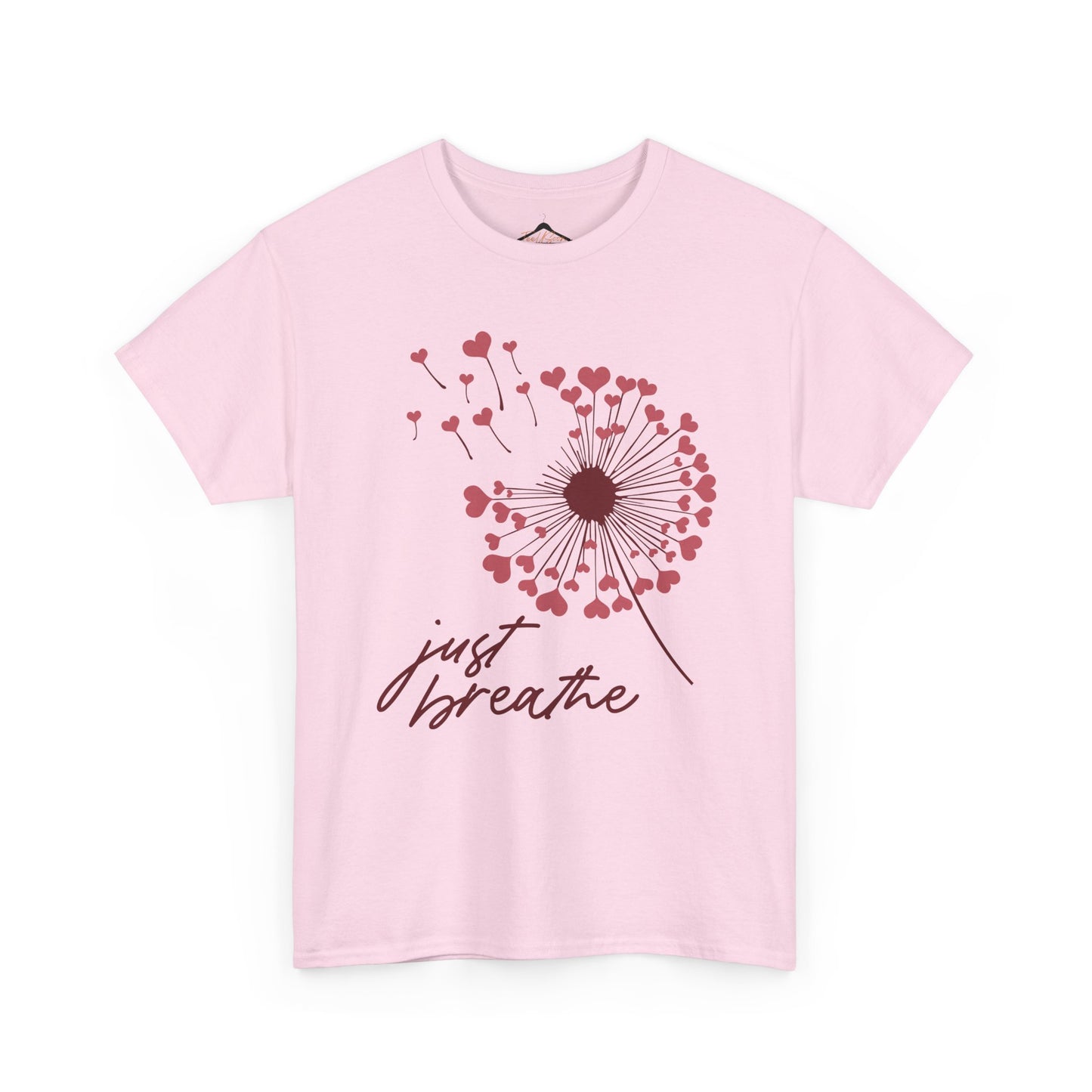 Just Breathe Tshirt, Motivational tee, Heart Graphic,Valentines Shirts For Woman