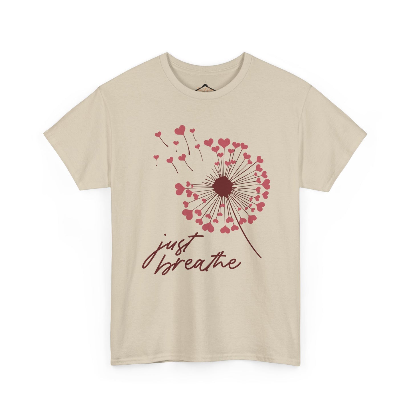 Just Breathe Tshirt, Motivational tee, Heart Graphic,Valentines Shirts For Woman