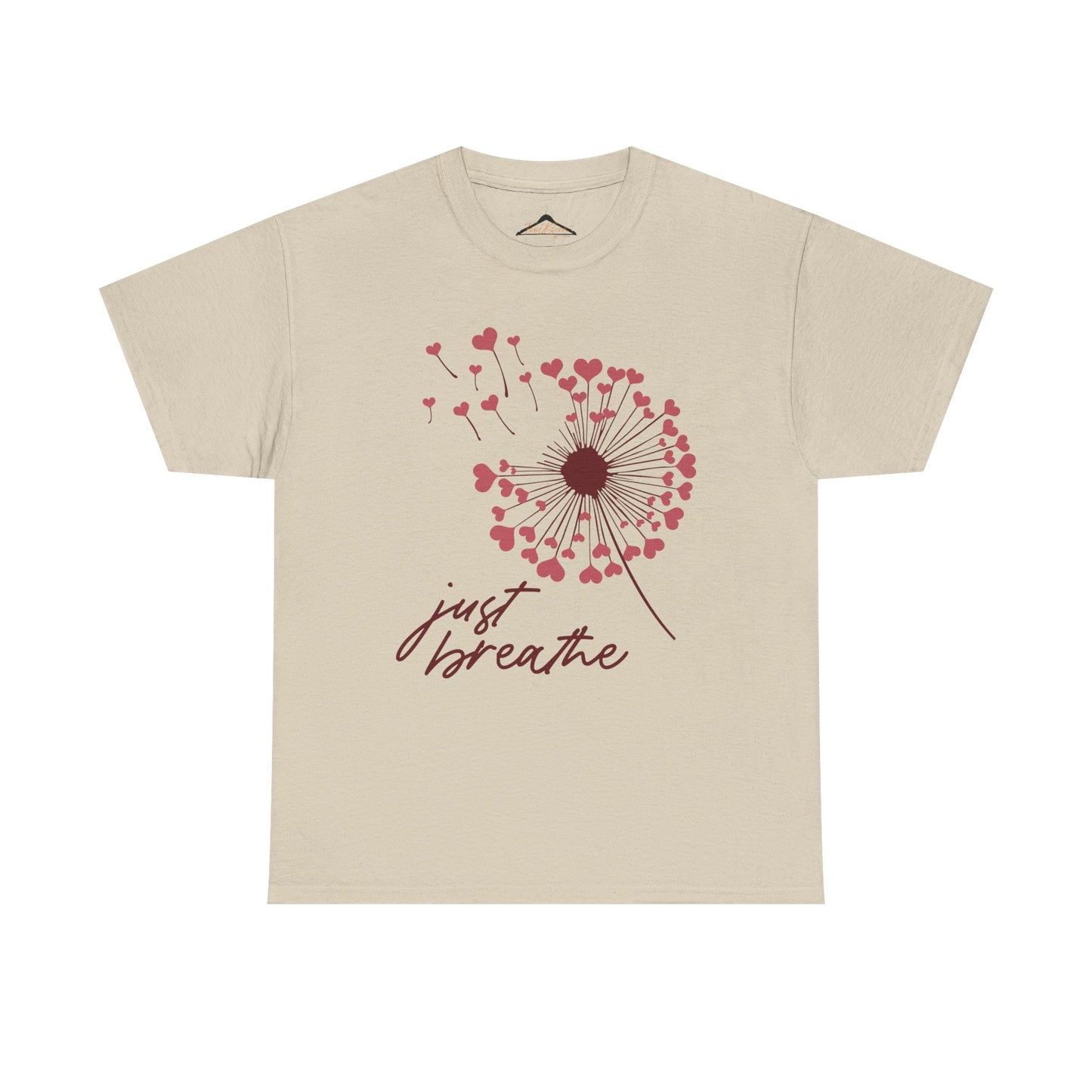 Just Breathe Tshirt, Motivational tee, Heart Graphic,Valentines Shirts For Woman