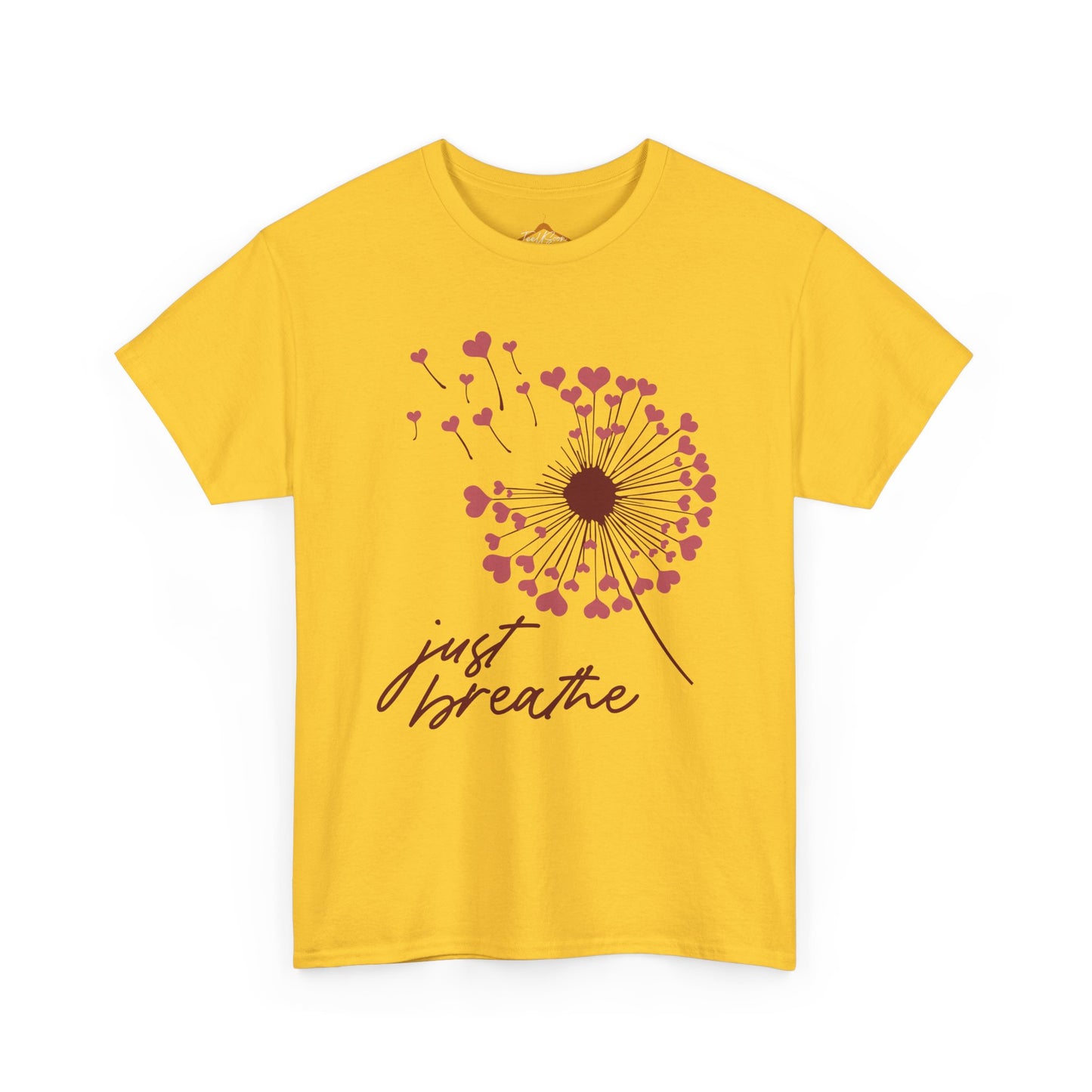 Just Breathe Tshirt, Motivational tee, Heart Graphic,Valentines Shirts For Woman