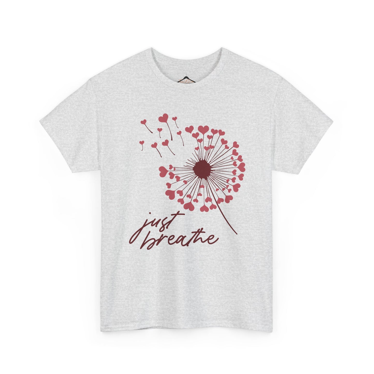 Just Breathe Tshirt, Motivational tee, Heart Graphic,Valentines Shirts For Woman